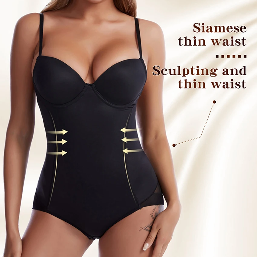 Полный корректирующий костюм для женщин боди Корректирующее белье тренажер