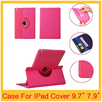 

360 Degree Rotating Silicon Leather Cover Case For Apple iPad Air 1 Air 2 5 6 New iPad 9.7 2017 2018 A1822 A1823 A1395 A1474