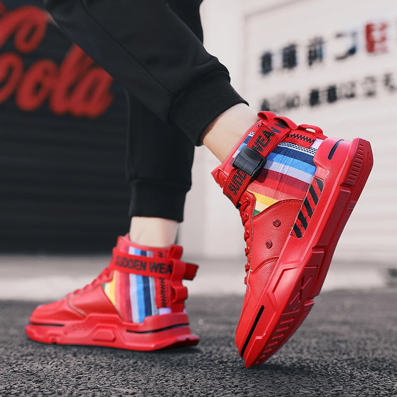 QZHSMY мужские повседневные кроссовки zapatos hombre Air Cushion новые уличные радужные модные кроссовки Off White