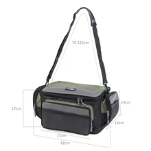 Рыболовные снасти для рыбалки, большой 2-х цветный квадратные сумки для рыбалки рыбы аксессуары для катушек сумка для хранения ENA88