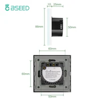 BSEED Smart Wall Switch 1Gang 1Way Wifi Dimmer Switch LED Light Switch Tuya Smart Life Alexa Wireless Control Need Neutral Wire - Image 6