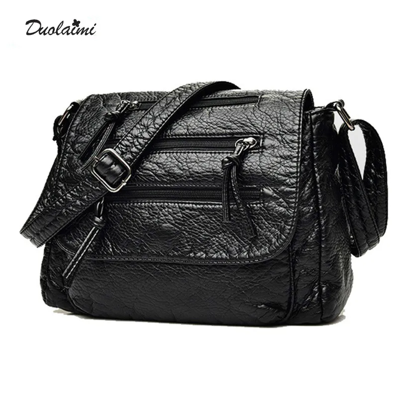 

Fashion Soft Leather Shoulder Bags Female Crossbody Bag Portable Women Messenger Bag Tote Ladies Handbag Bolsas 30X52