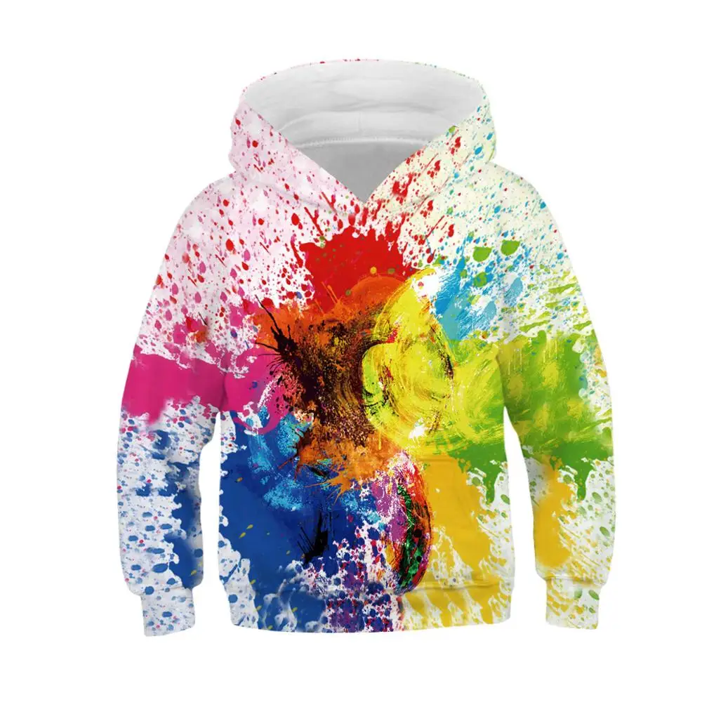

Abstract Art Hoodies for Girls Teen Streetwear Long Sleeve Hoodie Boys Pullover 3D Printed Children Sweatshirt Kids Clothes