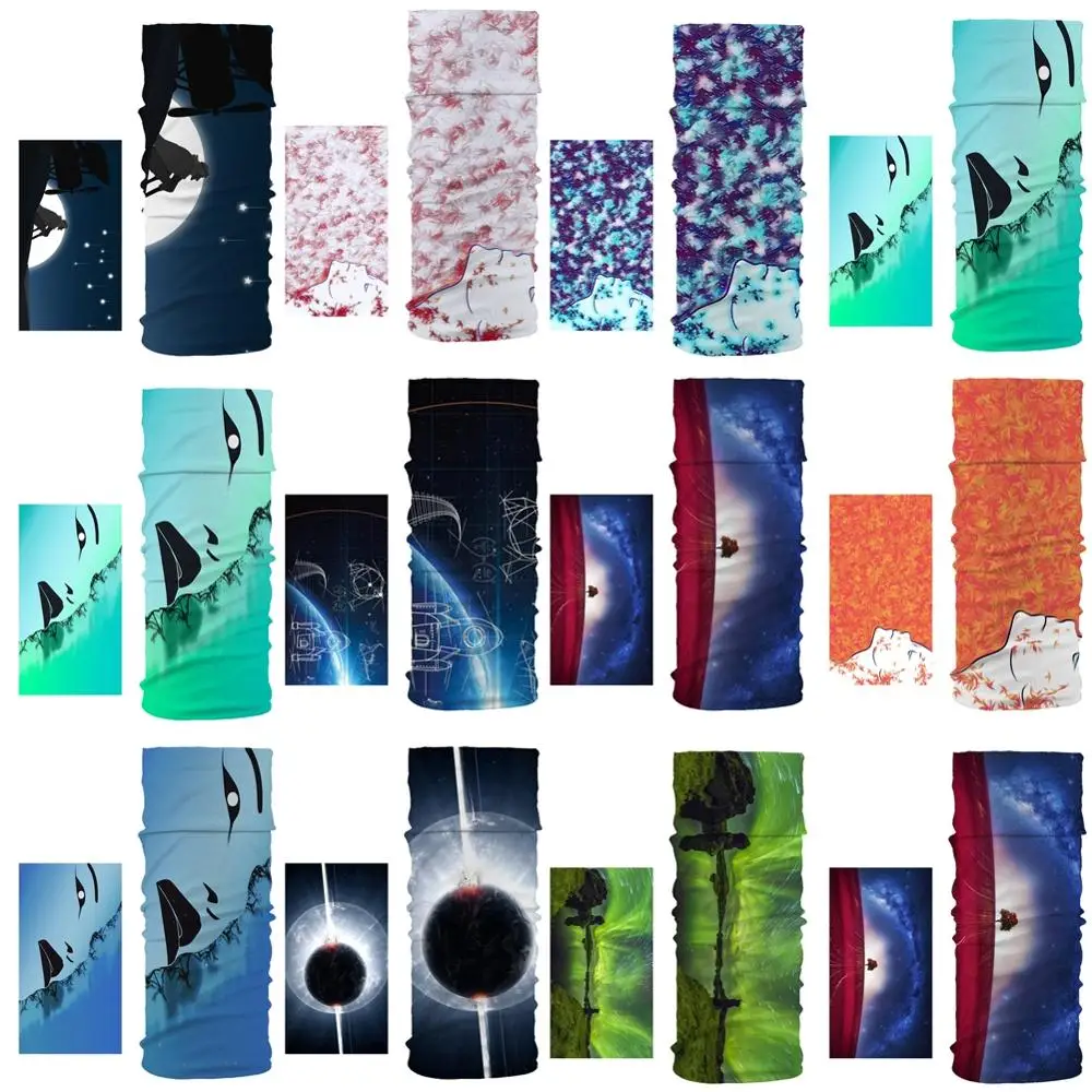 

New Scarf Multi-Purpose Dust-Proof Ski Head Face Mask Neck Unisex Simple Pattern Magic Tube Scarf Headscarf