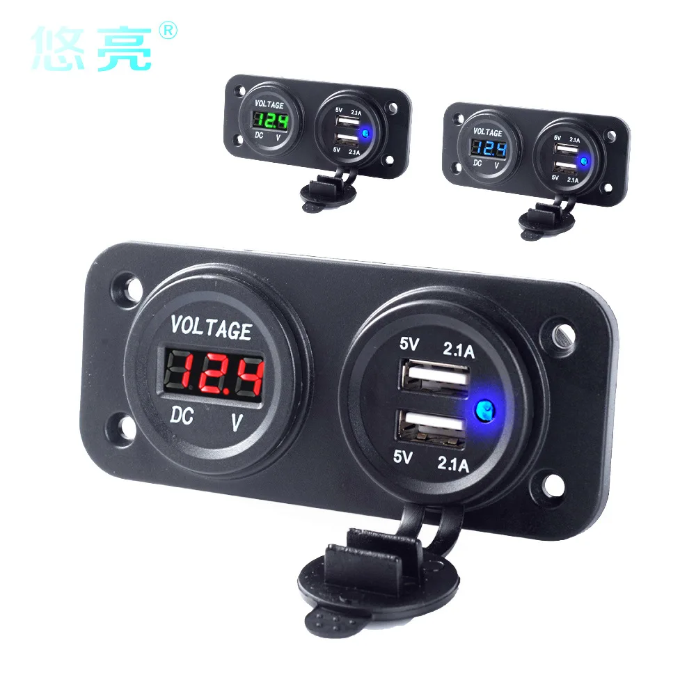 

Car Mounted with Diplopore Cigarette Lighter Plate Cigarette Lighter with a Line of Cigarette Lighter Zhongshan City Long Electr