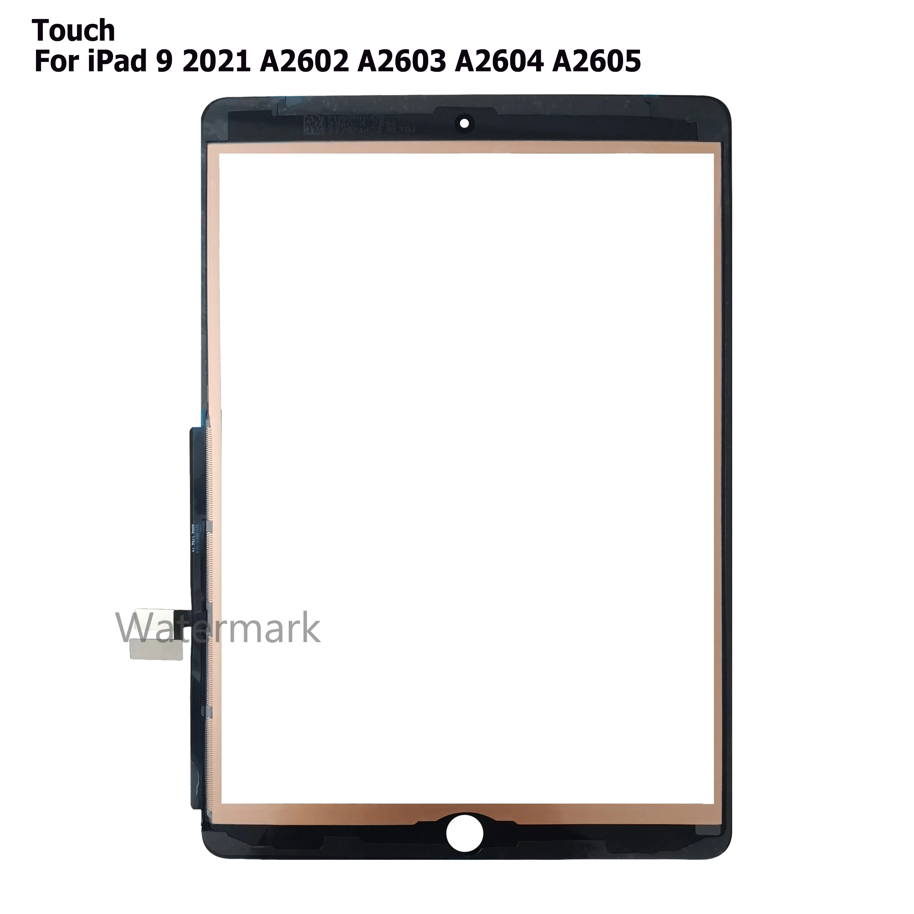  for iPad 9 9th Gen 2021 Screen Replacement for iPad 9 9th  Generation 10.2 A2602 A2603 A2604 A2605 Touch Screen Digitizer Sensor  Glass Panel Repair Parts Kit with Home Button +Tools +