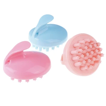 

1PCS Round Hair Silicone Scalp Massage Comb Electric Scalp Head Hair Washing Hair Shampoo Massage Comb Scalp Massager Brush