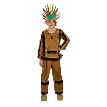 

Carnival costume "Indian", pants, shirt, ribbon with a feather, p. 30, height 122 cm