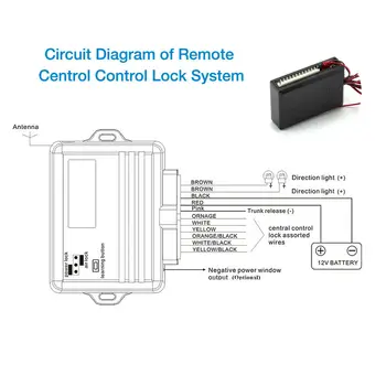 

Keyless Central lock Entry System Universal 12V 15mA Light flashes Window rises