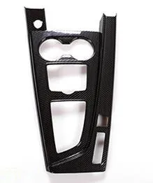 Carbon Fiber Black Для AUDI A4L A5 LHD Автомобильная Центральная панель переключения передачи панель Наклейка ABS автомобильный Стайлинг аксессуар - Название цвета: Carbon Fiber Black