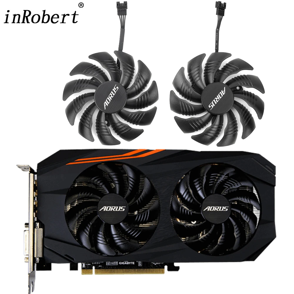 Кулер для видеокарты Gigabyte AORUS Radeon RX 570 580 4G RX570 RX580 88 мм | Компьютеры и офис