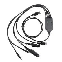 5 In 1 Multifunctional FTDI USB Programming Cable Driveless for Motorola AXU4100 AXV5100 CP200 CP340 EP450 Two-way Radio