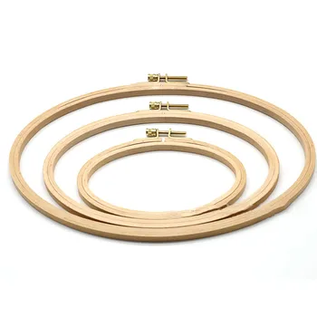 

Embroidery Hoops Embroidered Stretch Tool DIY Hands Wooden Circle Frame for Cross Stitch Embroidery Round Loop Tools Sewing Kits