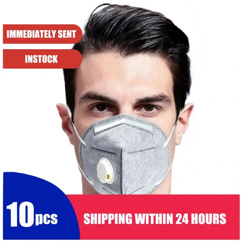 

Fast Delivery 1/5/10pcs KN95 Valve Mask 5 Layer Anti Dust Protective Masks Respirator PM2.5 Safety Dust Mask Dropshipping