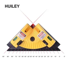 Right Angle 90 Degree Vertical Horizontal Laser Level Square Projection Laser Measurement Tools Level Laser Measuring Tools multi function drill guide line laser square angle laser level professional drilling helper laser dust catcher