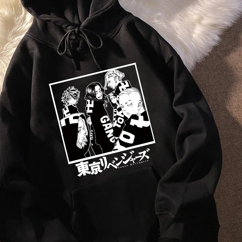 

Manga Anime Tokyo Revengers Cosplay Cloak Hoodies Hanagaki Takemichi Ken Ryuguji Sweatshirts Streetwear for Women/men Dropship