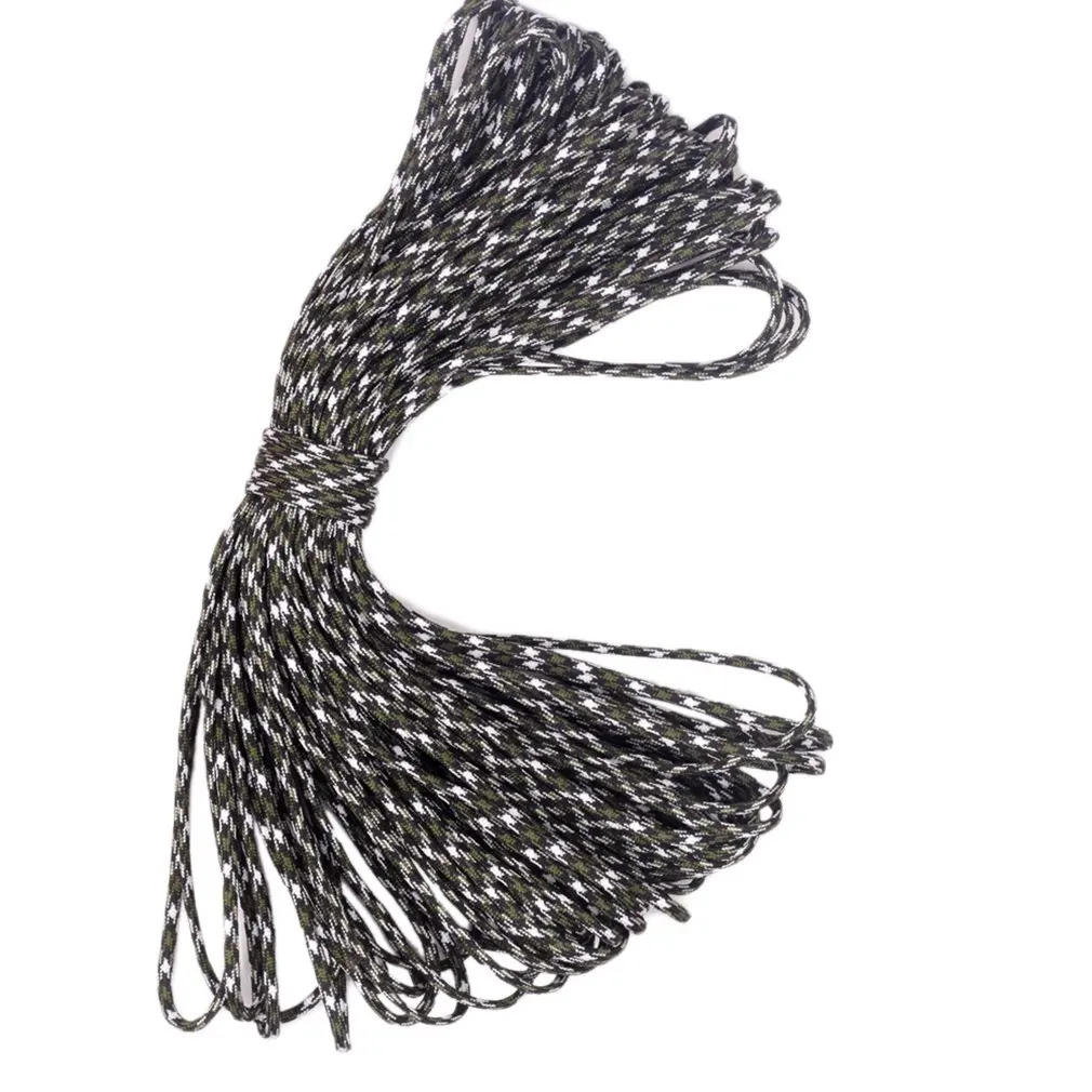 

Paracord Parachute Cord Lanyard Mil Spec Type III 7 Strand Core 50 100 Feet Drop Shipping