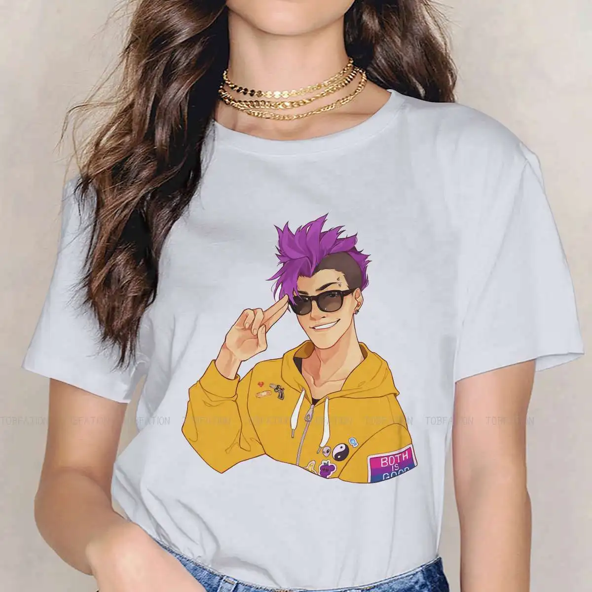 

Best Boy Women Tshirts Banana Fish Manga Aesthetic Vintage Female Clothing Large Cotton Graphic Short Sleeve