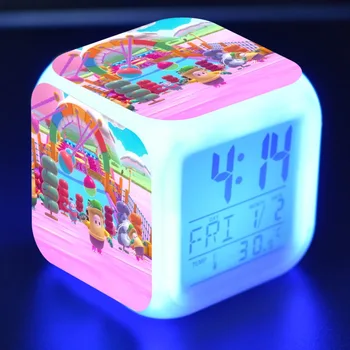 

Fall Guys Anime Model LED Color Touch Light Alarm Clock PVC Game action & toy figures