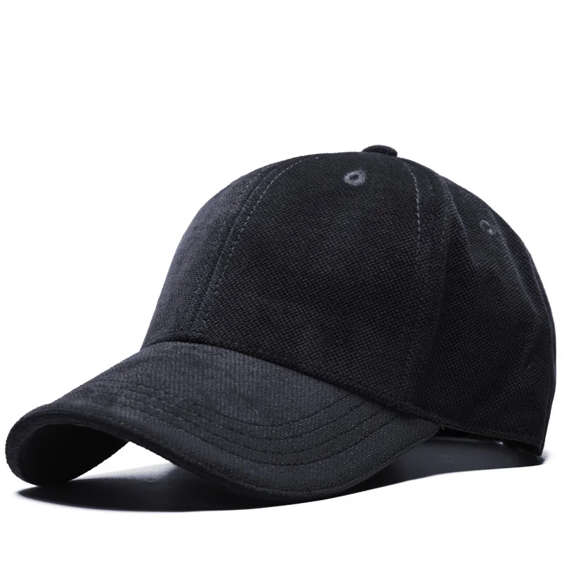 Высококачественная зимняя теплая Вельветовая Бейсболка Snapback шапка для мужчин и