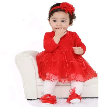 

QXMY 2 Pcs Baby Girl Dress +Hat Toddler Princess Dress Kids 1 Year Birthday Dress Newborn Infant Girl Clothing Spring Autumn