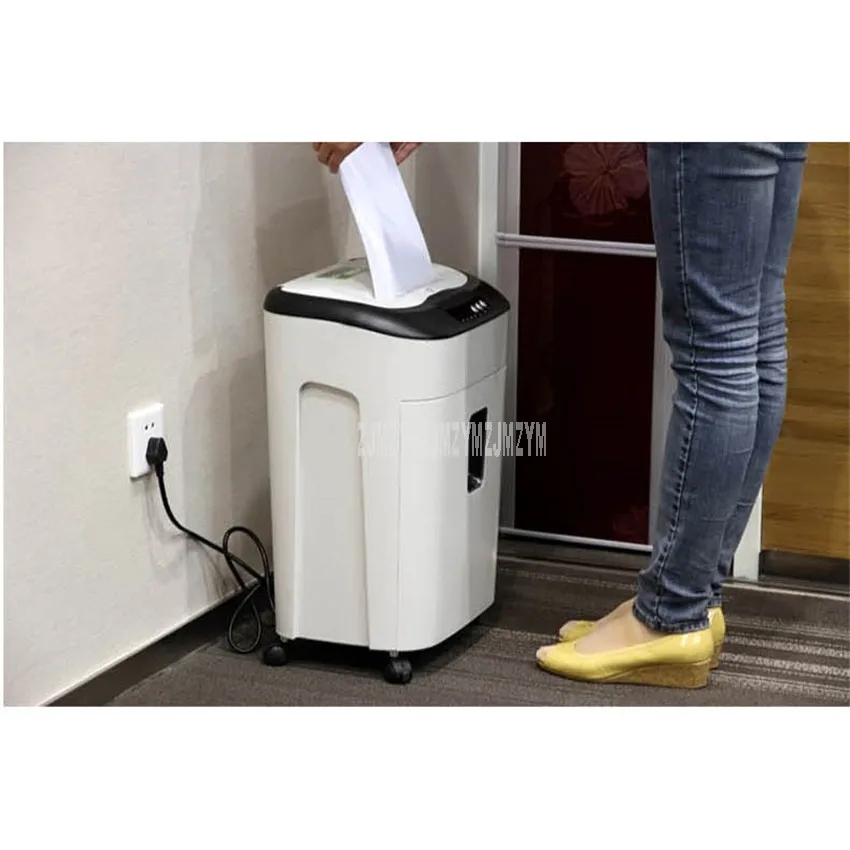 19L A4 Size Office Automatic Electric Paper Shredder Shredding Effect 3x9mm No Noise Electric CD Card Paper Crush Shredder 9926