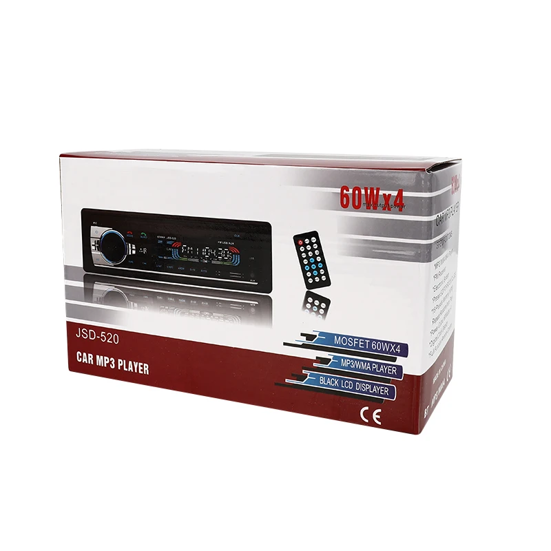 Автомобильное радио miniJSD520 12V Bluetooth стерео в тире 1 Din FM Aux вход поддержка Mp3/MP4 USB MMC WMA