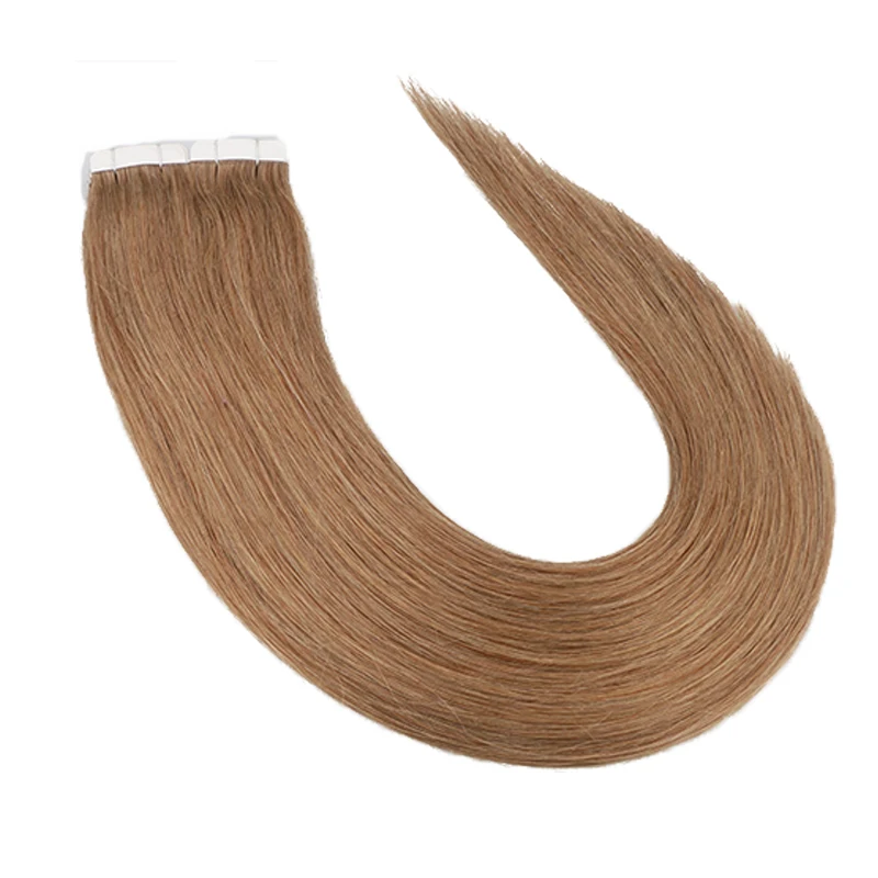 Toysww tape in hair extensions human hair 50g100g per pack Silky Straight Tape on Hair PU Seamless Skin Weft (7)