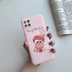 Cute Rainbow Love Heart Silicone Phone Cover - Shockproof Bumper Case - Galaxy A22S 5G (Pink - C01)
