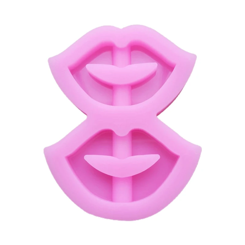 

Shiny DIY Handmade Epoxy Resin Mold Lips Straws Topper Casting Silicone Mould U4LE