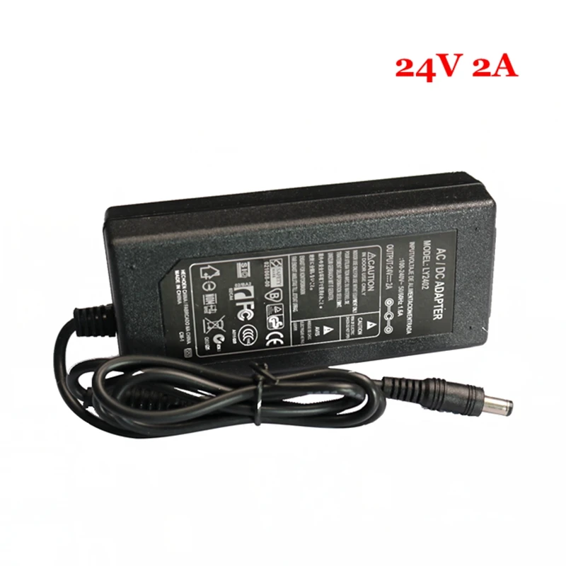 Хорошее качество DC 24V источник питания AC 100/240V to 1A 2A 3A 4A 5A 6A трансформатор EU US