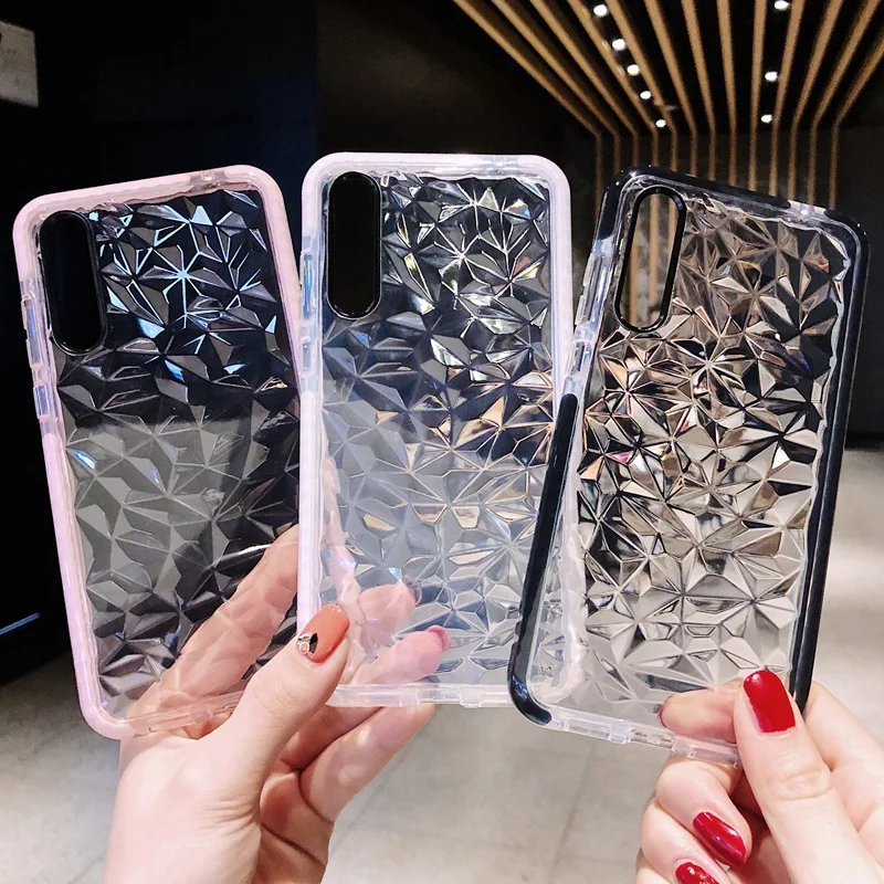 3D чехол с алмазной текстурой для Huawei P30 Lite Nova 4 4E 3E P20 роскошный силиконовый P 20 |