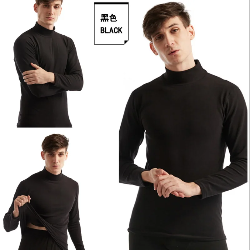 

Long-sleeved slim-fitting warm high-collared jacket warm underwear in autumn and winter high-collared autumn coat