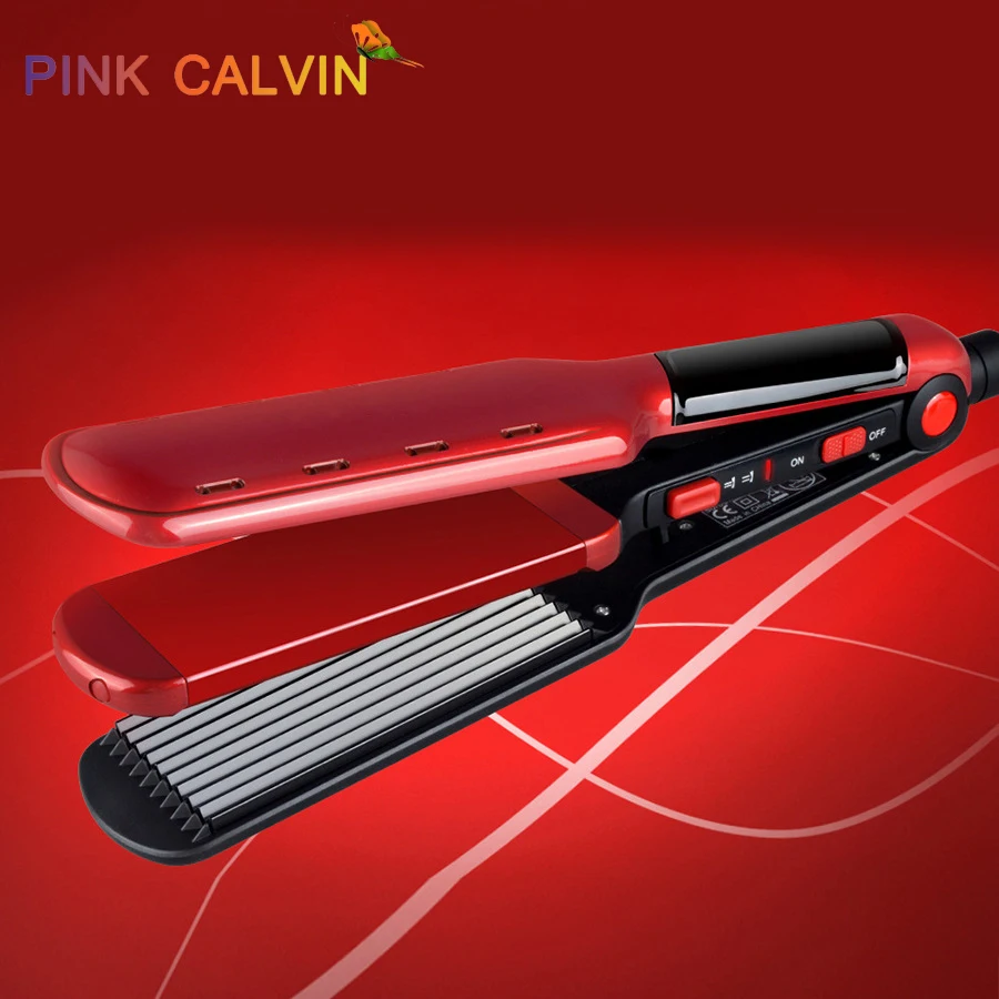 Electric Hair Iron Heating Comb Hair Straightener Professional Curling Iron Salon One Step Dry/Wet Two Use  Flat Iron Hair Plank