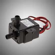 Новые оригинальные DC водяной насос 240L/ч 12V Мини крайне низкий уровень шума черные сандалии на высоком каблуке Прямая
