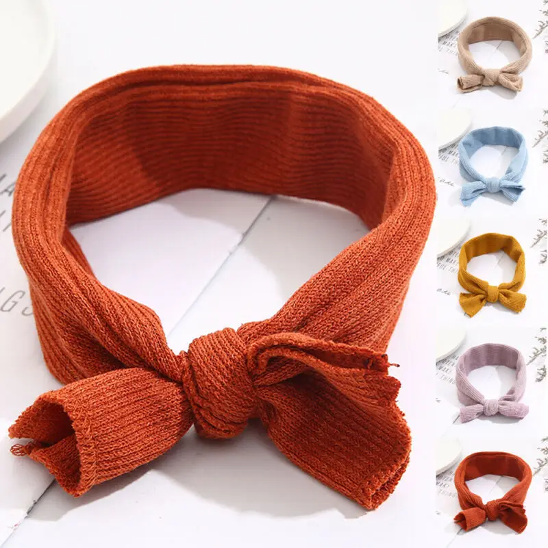 Baby Headband Toddler Infant Newborn Kids Girl Solid Bow Hair Band Accessories Hairband | Мать и ребенок