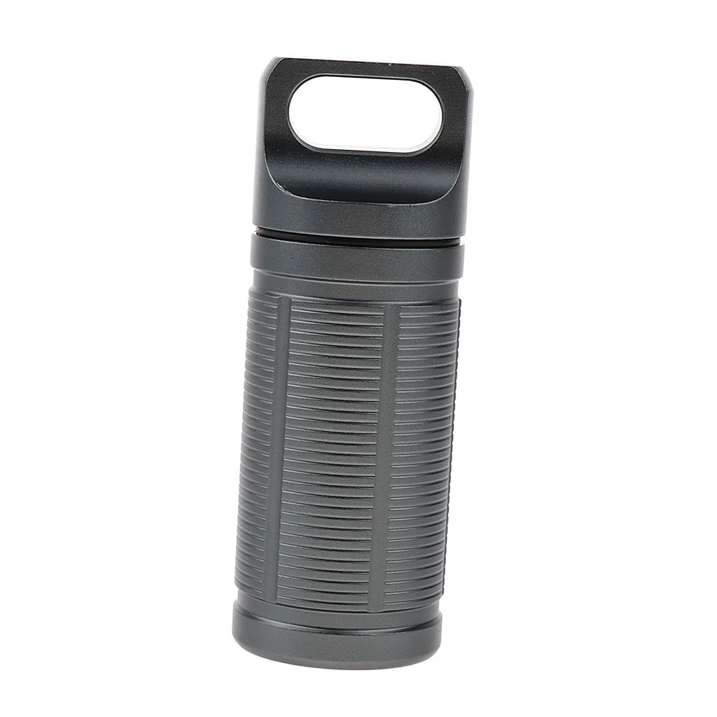 Waterproof Outdoor Portable Aluminum Alloy Pill Box Case Medicine Holder Container