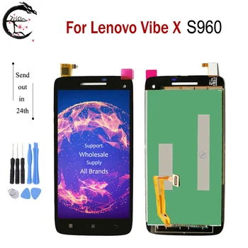 

5.0" LCD With Frame For Lenovo Vibe X S960 LCD Display Screen Touch Panel Digitizer Assembly For VibeX S 960 Full Display Tools