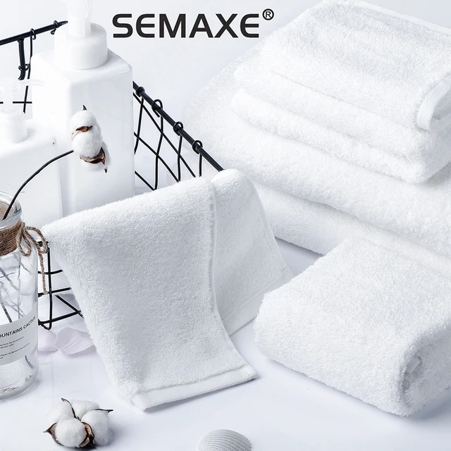 SEMAXE Luxury Bath Towel Set. Hotel & Spa Quality. 2 Large Bath Towels , 2 Hand