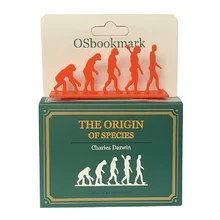 

Creative Cartoon 3D Stereo Evolution Theory Orangutan Human Bookmark Reading Book Page Marker Gift School Student Stationery