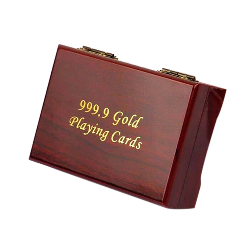 Новая роскошная Мода 24K Золотая фольга покер колода игральных карт ...