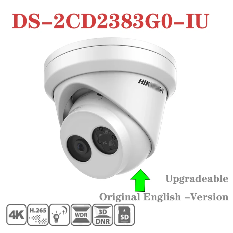 DS-2CD2383G0-IU 4K WDR Fixed Turret Network Camera with Build-in Mic | Безопасность и защита