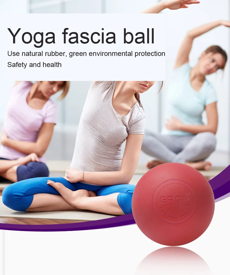 1X Yoga Fitness Massage Ball TPE Rubber Trigger Point Relaxation Self MassY*EX 1X Yoga Fitness Massage Ball TPE Rubber Trigger Point Relaxation Self MassY*EX