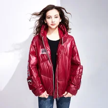 Зимнее женское пуховое пальто, короткое, сверхлегкое, Натуральное перо, роскошная, высокое качество, Женская парка на утином пуху#99318