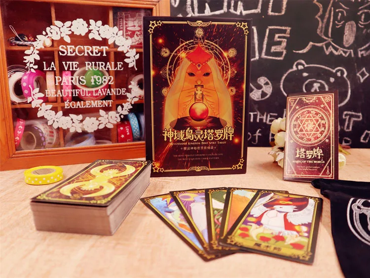 Подарочная коробка Myterious kingdom Bird Spirit Tarot Волшебная любовь предназначение развлечения divination карты Таро игра забавная настольная игра