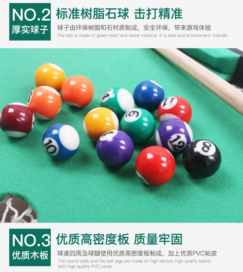 Pool Table Household Billiard xiao tai qiu Mini Pool Table Children Pool Table Large Size Pool Table Parent And Child Non-Unisex