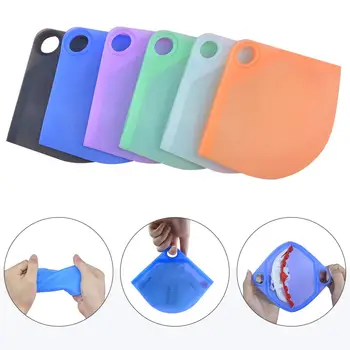 

6/1 PC Portable Flat Type Face Mask Storage Box Silicone Moisture-Proof Cover Holder Case Storage Bag Organizers Holder Bags NEW
