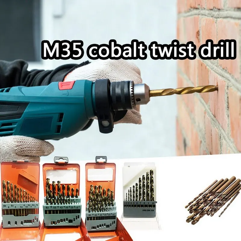 

M42 Three-Blade Twist Metal Drill Bit 8% High Copper Iron Aluminum Wood Stainless Steel Twist Drill Set Hole Opener Bits