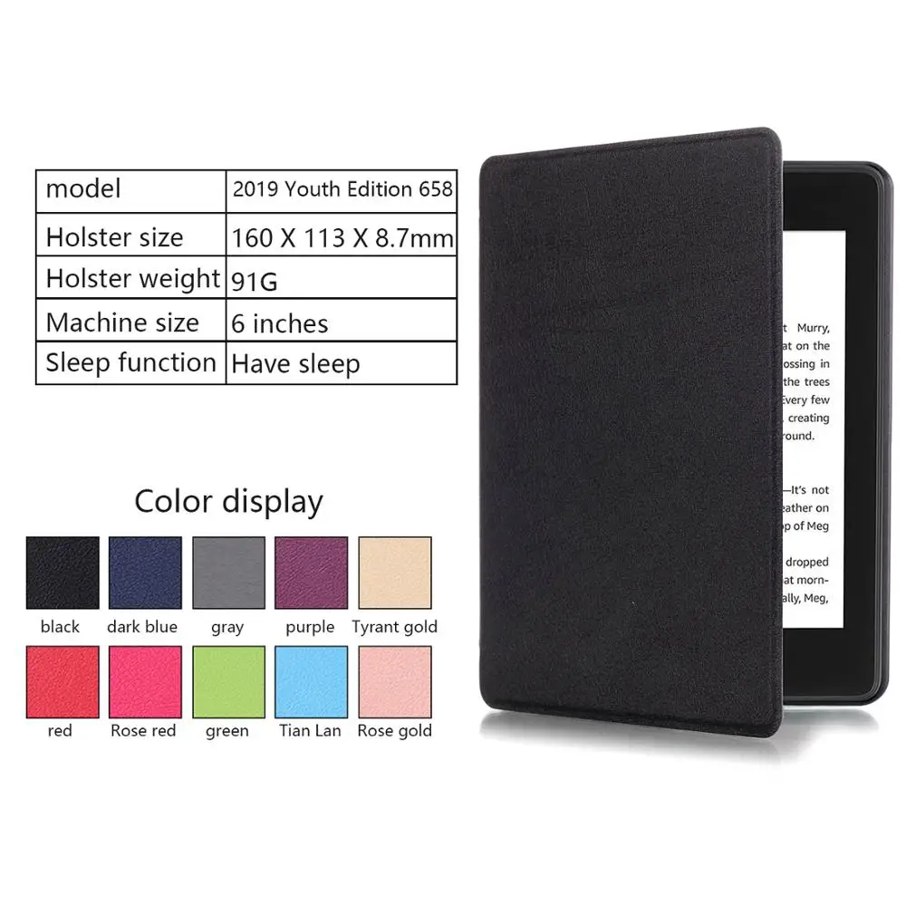 UTHAI K10 Tablets & e-Books Case for Kindle 10th Generation with Sleep & Wake Up Function, Protective Shell Leather Cover