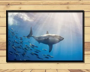 

Shark Huge Strong Marine Animal (23) Wall Posters Prints Silk Art Painting For Home Wall Bedroom Decor